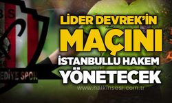 Lider Devrek’in maçını İstanbullu hakem yönetecek