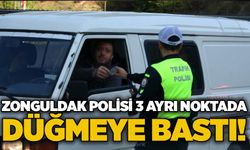 Zonguldak polisi 3 ayrı noktada düğmeye bastı!