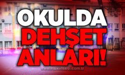 Okulda dehşet anları!