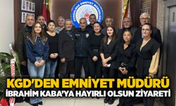 KGD'den Emniyet Müdürü İbrahim Kaba’ya hayırlı olsun ziyareti....