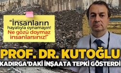 Prof. Dr. Kutoğlu’ndan Kadırga Yokuşu’ndaki inşaata sert tepki: “İnsanların hayatıyla oynamayın!"