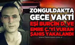 Zonguldak’ta eşini ve bir kişiyi silahla yaralayan şüpheli ormanda yakalandı