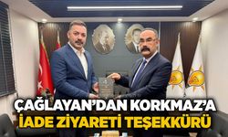 Çağlayan’dan Korkmaz’a iade ziyareti teşekkürü
