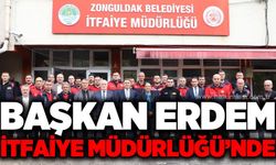 Başkan Tahsin Erdem’den itfaiye personeline ziyaret