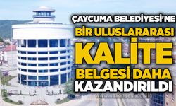 Çaycuma Belediyesi’ne bir uluslararası kalite belgesi daha kazandırıldı