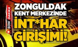 Zonguldak'ta üst geçide çıkan vatandaş ikna edilerek indirildi