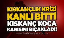 Kıskançlık krizi kanlı bitti: Kıskanç koca karısını bıçakladı!