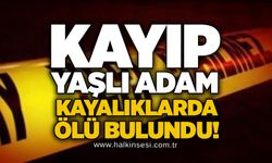 Kayıp yaşlı adam kayalıklarda ölü bulundu!