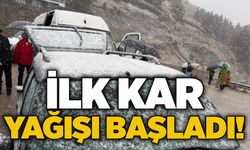 İlk kar yağışı başladı!