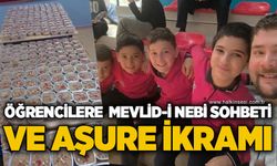 Zonguldak’ta öğrencilere Mevlid-i Nebi sohbeti ve aşure ikramı