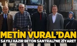 Metin Vural'dan Sayılı Hazır Beton Santrali'ne ziyaret