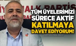 Olcay Can: Tüm üyelerimizi sürece aktif katılmaya davet ediyorum
