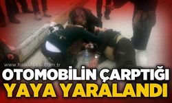 Otomobilin çarptığı yaya yaralandı