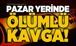 Semt pazarında silahlı kavga: 1 ölü