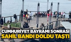 Cumhuriyet Bayramı sonrası sahil bandı doldu taştı