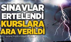 Şiddetli yağış alarmı: Sınavlar ertelendi, kurslara ara verildi