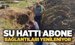 Su hattı abone bağlantıları yenileniyor