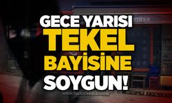 Gece yarısı tekel bayisine soygun!