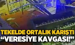 Tekelde veresiye kavgası: İş yerinde büyük hasar!