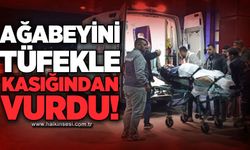 Ağabeyini tüfekle kasığından vurdu!