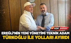 Ereğli'nin yeni yönetimi teknik adam Türkoğlu ile yolları ayırdı...