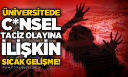 Üniversitede c*nsel taciz olayına ilişkin sıcak gelişme: Görüntüler teslim edildi!