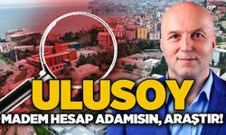 Ulusoy, madem hesap adamısın araştır!