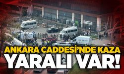 Ankara Caddesi’nde kaza: Yaralı var!