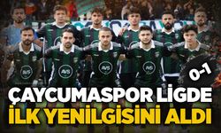 Çaycumaspor ligde ilk yenilgisini aldı  0-1