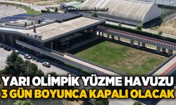 Çaycuma Yarı Olimpik Yüzme Havuzu 3 gün hizmet veremeyecek