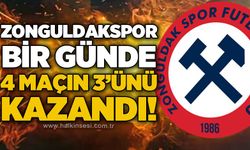 Zonguldakspor bir günde 4 maçın 3'nü kazandı...