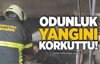 Odunluk yangını korkuttu!
