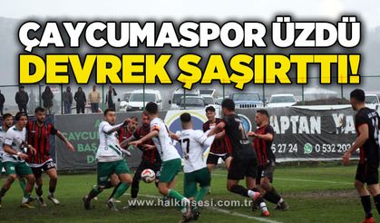Çaycumaspor üzdü, Devrek şaşırttı!