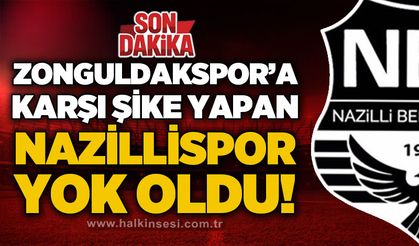 Zonguldakspor'a karşı şike yapan Nazillispor yok oldu!