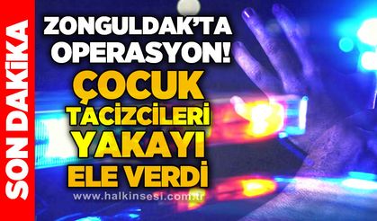 Zonguldak'ta operasyon: Çocuk t*cizcileri yakayı ele verdi