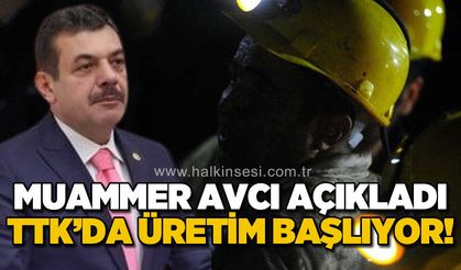 Muammer Avcı açıkladı: TTK Armutçuk'ta üretim başlıyor