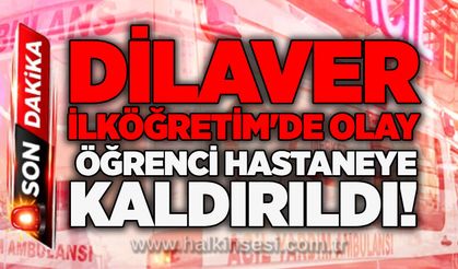 Dilaver İlköğretim duvara çarpan öğrenci hastaneye kaldırıldı