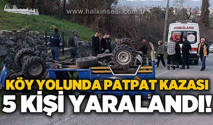 Köy yolunda patpat kazası: 5 yaralı