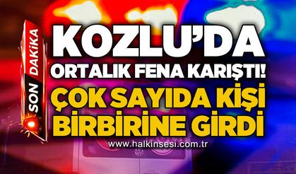 Kozlu'da ortalık fena karıştı: Çok sayıda kişi birbirine girdi!