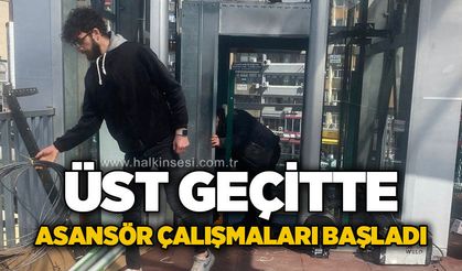 Üst geçit asansörüne kavuşuyor: Çalışmalar başladı!