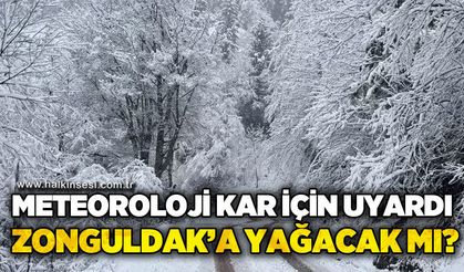 Meteoroloji kar uyarısı verdi: Zonguldak'a kar yağacak mı?