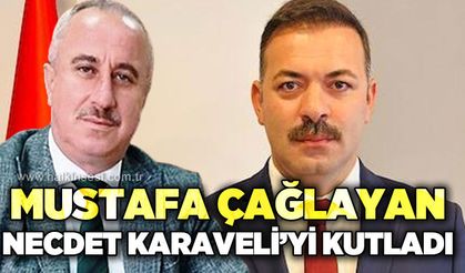AK Parti İl Başkanı Çağlayan’dan İl Genel Meclisi Başkanı Necdet Karaveli’ye tebrik mesajı