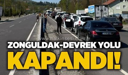 Zonguldak - Devrek yolu trafiğe kapandı