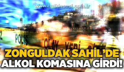 Zonguldak Sahil'de alkol komasına girdi!
