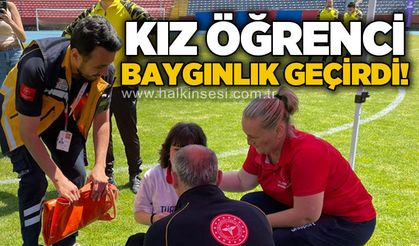 Kız öğrenci baygınlık geçirdi!