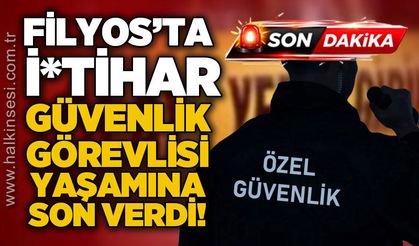 Filyos'ta acı olay: Güvenlik görevlisi silahıyla yaşamına son verdi!