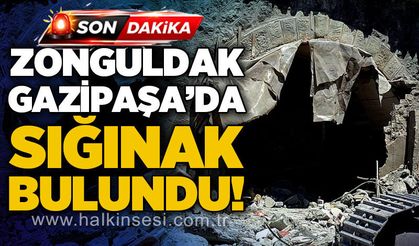 Zonguldak Gazipaşa'da sığınak bulundu!