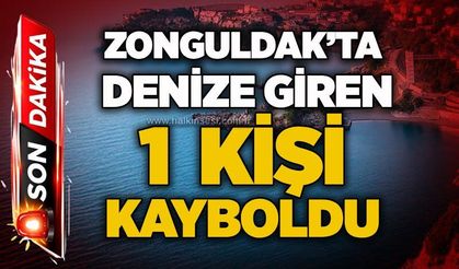 Zonguldak’ta denize giren 1  kişi kayboldu