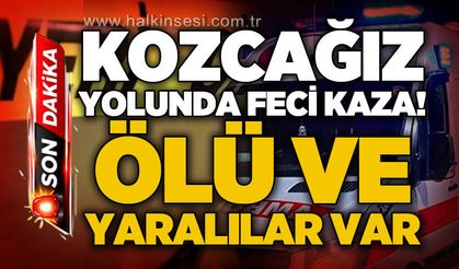Kozcağız yolunda trafik kazası: Ölü ve yaralılar var