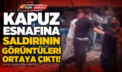 Yüksek alkollü Karabük taraftarlarının esnafa saldırdığı anlar görüntülendi